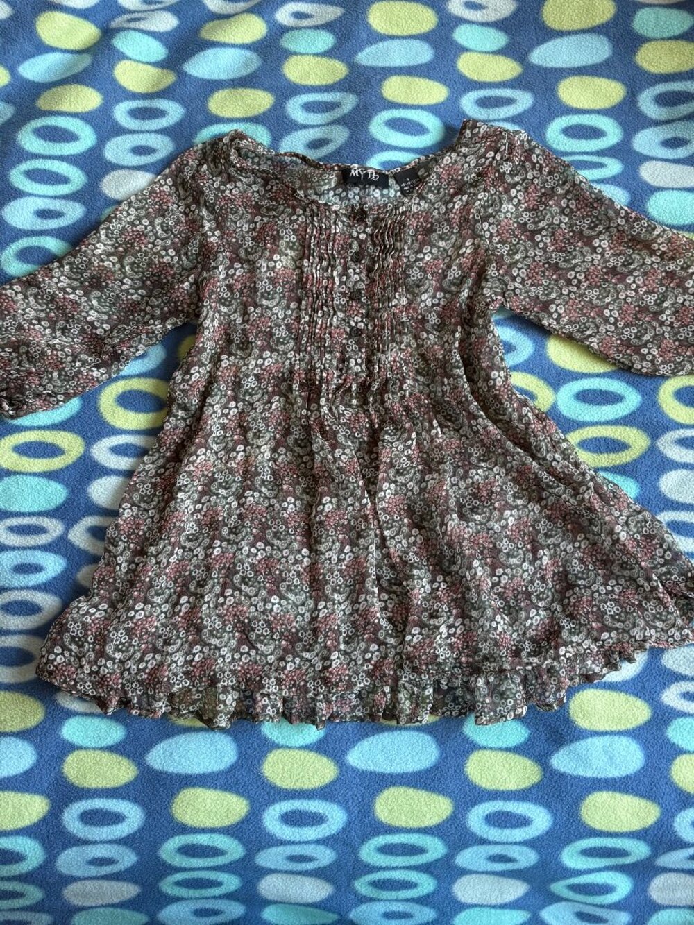 Vintage Myth Y2K Floral Babydoll Top
